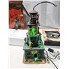 Image 1 : Halloween items - "Spooky Town" lighted décor & NOS candy dish