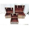 Image 2 : 3 Vintage wooden stacking chests