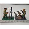 Image 1 : 2 Vintage tin workers - Machine worker & Log cutter