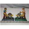 Image 1 : 2 Vintage tin workers - Wood cutter & grinding shop worker - missing pc