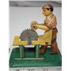 Image 3 : 2 Vintage tin workers - Wood cutter & grinding shop worker - missing pc