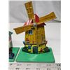 Image 2 : 2 Vintage tin houses - Water wheel forge & Windmill