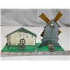 Image 4 : 2 Vintage tin houses - Water wheel forge & Windmill