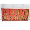 Image 1 : Metal, lighted "Merry Christmas" sign - 26"x12" - untested