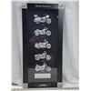 Image 1 : Harley Davidson, Motorcycles in the 1980s framed glass motorcycle emblems