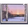 Image 2 : "Winter Haven" by Glen Scrimshaw, framed glass - limited edition print - 100/749 - c/w certificate