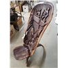 Image 2 : 2pc - African hand carved - One of kind - Unique wooden chair