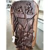 Image 3 : 2pc - African hand carved - One of kind - Unique wooden chair