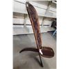 Image 5 : 2pc - African hand carved - One of kind - Unique wooden chair