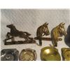 Image 3 : antique ashtrays brass and misc. wall hooks