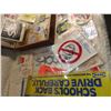 Image 2 : climax safety pin box with large lot of radio stickers