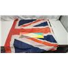 Image 1 : British flag (6ft x 35") & Pineapple soda sign
