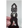 Image 4 : Brass plumb bob and 2 cast receipt holders