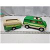 Image 1 : Vintage Tonka metal van & tent trailer