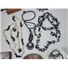 Image 3 : Misc. items - Lead paper weight, Quartz crystal egg, hematite necklaces, etc.