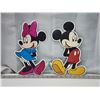 Image 2 : Mickey and Minnie mouse tin signs - shaped