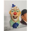 Image 2 : 3 Decorative figure heads - 2 clowns and gentleman - Legend products, J. Wright