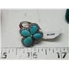 Image 8 : 2 Turquoise colored, .925 silver rings - in ring boxes