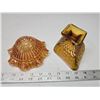 Image 3 : 2 Marigold carnival glass dishes
