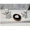 Image 1 : Cat bundle - 2 cat teapots and embroidered kitten picture