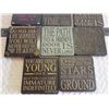 Image 3 : 11 plaster plaques with sayings