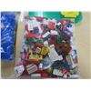 Image 4 : 3 bags of Lego and 2 Lego storage containers