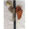 Image 1 : gene Autry metal cap gun with leather holster