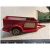 Image 3 : vintage no.5 Marx wind up tin car, rare U-Haul trailer