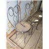 Image 2 : 2 wrought iron ice cream parlor chairs