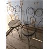 Image 3 : 2 wrought iron ice cream parlor chairs