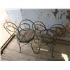 Image 4 : 2 wrought iron ice cream parlor chairs