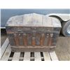 Image 1 : very large hump dome steamer trunk - 38"x22"x30"H