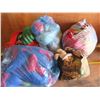 Image 1 : lot of stuffed animals, blankets, etc. (5 bags)