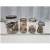 Image 1 : 4 Mason Jars - filled with misc. treasures