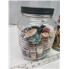 Image 2 : 4 Mason Jars - filled with misc. treasures