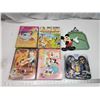Image 1 : Disney bundle, 4-63pc puzzles, Collector's Pez - in tin & Disneyland plate