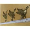 Image 2 : Set of 3 vintage brass flying ducks