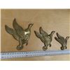 Image 3 : Set of 3 vintage brass flying ducks