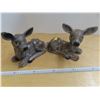 Image 1 : Pair of ceramic deer figurines