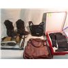 Image 1 : ferry boots new, two purses, size 6.5 women's