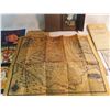 Image 3 : antique mail, reproduction wax map, early century advertising