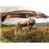 vintage stag deer tapestry - clean condition