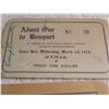 Image 3 : vintage coupons, admission tickets, ration coins, ration book