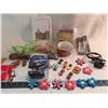 matchbox charger r/t mini racers, magnets, necklace, misc.