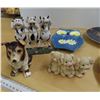 Image 2 : Lot of animal figurines and some plates
