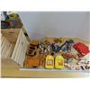 Image 1 : Lot of fisher price toys and some little figures in wooden box