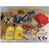 Image 3 : Lot of fisher price toys and some little figures in wooden box