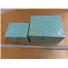 Image 1 : Set of 2 metal decorative storage boxes