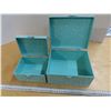 Image 2 : Set of 2 metal decorative storage boxes