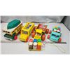Image 1 : Vintage Fisher Price toys - camper, dump truck, etc.